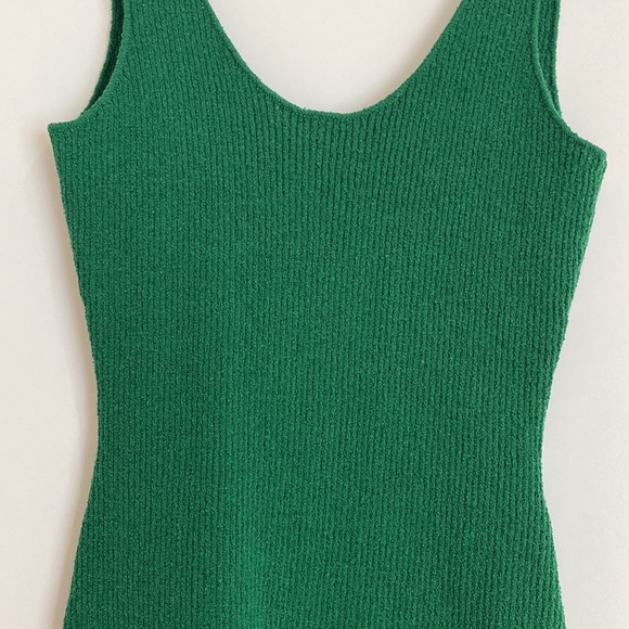 Bec and bridge green knitted mini dress. Size 10, low back, new with tags. - Picture 2 of 5